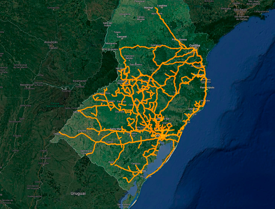 IntechLog Rotas Fixas com capilaridade no RS, SC e PR